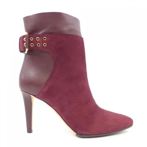 JIMMY CHOO Boots Women's Size 38 Red Suede - Picture 1 of 6