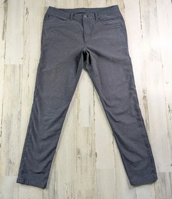 Pantalones Lululemon Para Hombre Se Ajusta 34x32 Azul Chambray Tech Lona Moderno Oficina Trabajo* Foto 1 de 4