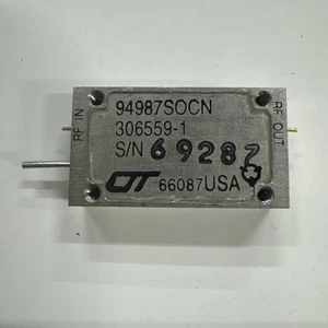 Lot of 11 CTT Radio Frequency Amplifiers 94987SOCN 306559-1  Mil Spec    Ji7 - Foto 1 di 6