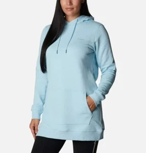 Columbia Rush Valley Long Hoodie Dress Womens Large Blue NEW - Picture 1 of 1