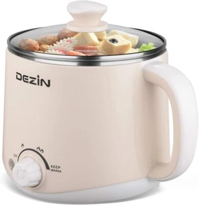 Non-Stick Electric Hot Pot - 1.6L Rapid Ramen Cooker with Temperature Control - Picture 1 of 8