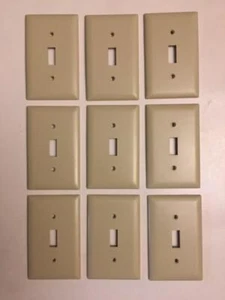 9 New Beige Replacement Light Switch Outlet Covers- New - Picture 1 of 1
