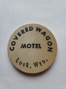 Carro Cubierto Motel Lusk Wyoming Madera Níquel/Token 327 - Imagen 1 de 2