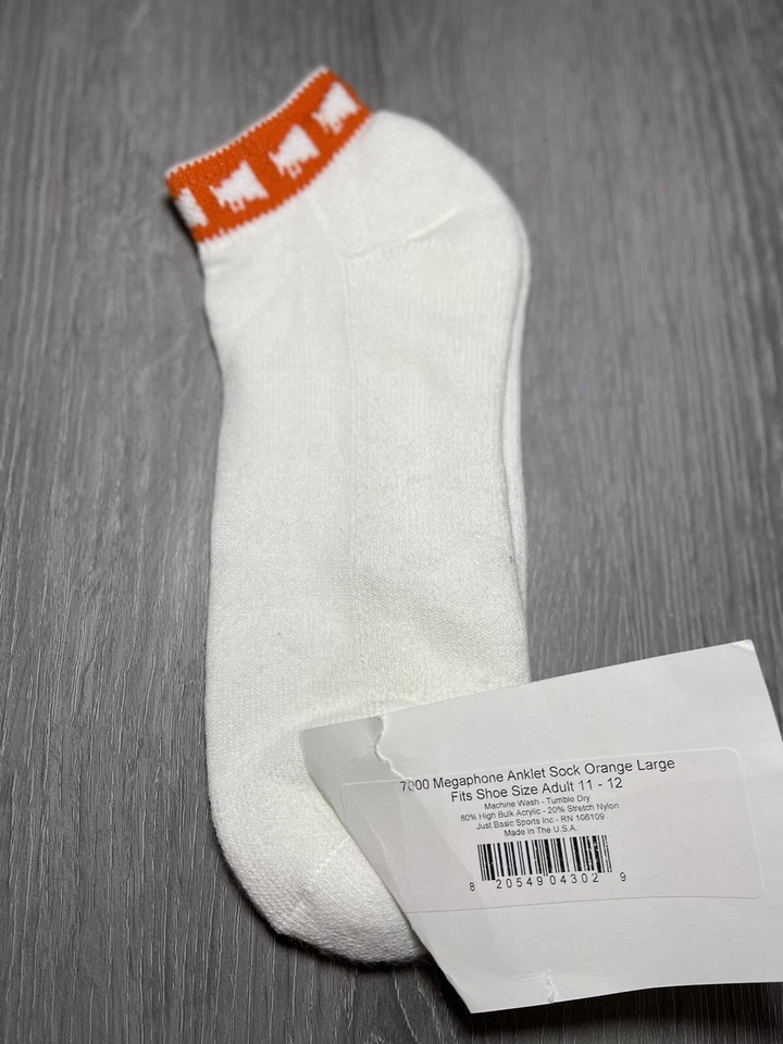 Calcetines tobilleros Pizzazz 7000 adulto talla L naranja megáfono alegre Foto 1 de 1