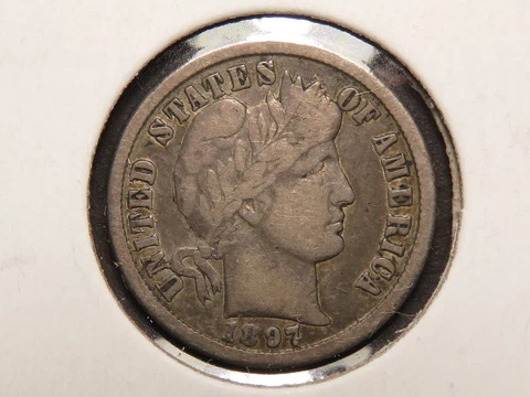 1897-O Barber Dime, Fine, Original Surfaces Cover