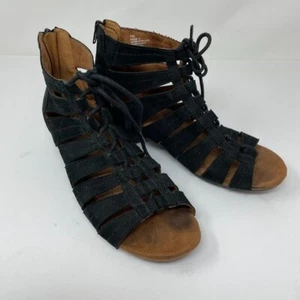 Rockfort Cobb Hill Sable Ghillie Gladiator Sandale schwarz Größe 7 W breit Damen - Bild 1 von 6