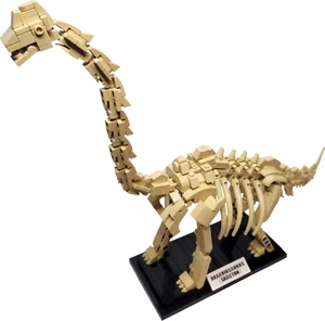Brachiosaurus Dinosaur Fossil Building Block Set - Skeleton Construction Toy - Picture 1 of 8