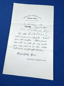 1867 Birchard, Torrey & Co. Wholesale Grocers Solicitor Letter to George Hubbard - Picture 1 of 7