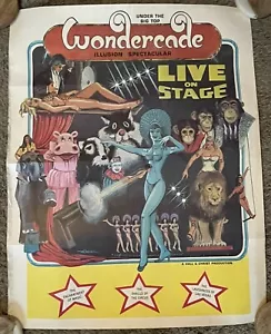11 Poster Vintage Originali Wondercade Circus 22x28 Sala e Cristo Produzione - Foto 1 di 15