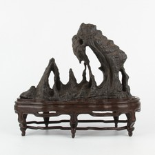 10.5" (H) Antique Chinese Collection Lingbi Stone Statue