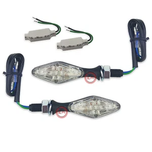 RMS COPPIA FRECCE A LED OMOLOGATE E11 NERE UNIVERSALI MOTO - Imagen 1 de 4