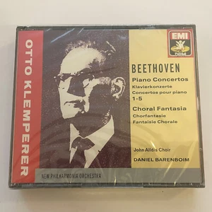 Beethoven - Piano Concertos/Choral Fantasia (3 x CD, 1990) Klemperer / Barenboim - Picture 1 of 2