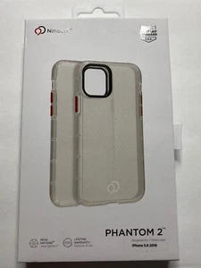 Nimbus9 Phantom 2 Case for Apple iPhone 11 Pro/X/Xs 5.8"  - Clear w/ Red Buttons - Picture 1 of 5