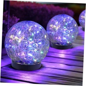 Solar Globe Lights Outdoor Waterproof-Solar Balls for 2 Globes Multicolor - Picture 1 of 6