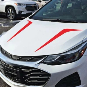 2 PIEZAS Calcomanías calcomanías de vinilo a rayas para capó de carreras para automóvil SUV camión universal EE. UU. - Imagen 1 de 7