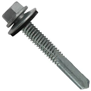 #12x1-1/2" Metal to Metal Type #5(Galvanized/Zinc) Hex Head Drill Point - Picture 1 of 4