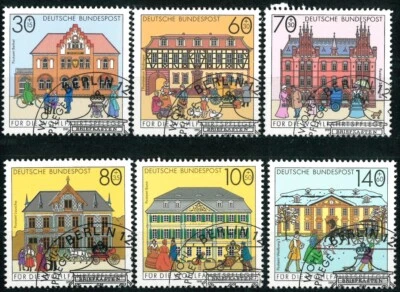 GERMANY DEUTSCHE BUNDESPOST 1991 Charity Stamps - Buildings - USED/CTO - Image 1 of 2