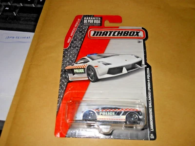 2015 MATCHBOX LAMBORGHINI GALLARDO LP560-4 POLIZIA, HEROIC RESCUE, MBX #61 1/64 - Immagine 1 di 2