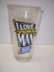 Phinneys Pub Casino I Love You Man Bud Light Beer Glass Yankton South Dakota - Bild 1 von 3