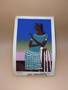 Abend" von Harry Sternberg 1941 Siebdruck 8x5 - Bild 1 von 7