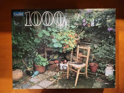 Hasbro: Guild My Corner Garden New Sealed 1000 PC Jigsaw Puzzle Hobby Set NISB - Image 1 of 4