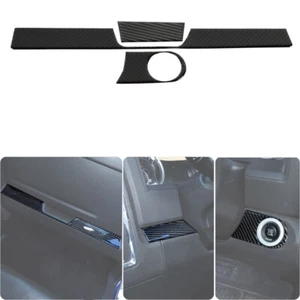 3PCS Center Console Decor Strip Trim Decals for Dodge RAM 2010-2015 Carbon Fiber - Picture 1 of 7