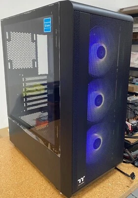 Thermaltake S200 TG Black ATX Mid Tower ARGB Tempered Glass Computer Chassis - Image 1 of 4