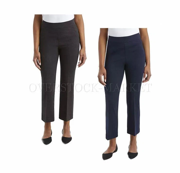 NEW! WOMEN'S NINE WEST PULL ON STRETCH ANKLE LENGTH PONTE FLARE PANT! VARIETY - Image 1 of 1
