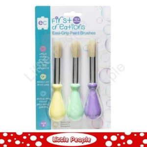 First Creations Easi-Grip Paint Brushes Set of 3 - Picture 1 of 1