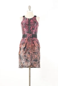 Cynthia Steffe Dress 0/XS Pink Ombre Floral Sleeveless Mini Silk Sheath - Picture 1 of 8