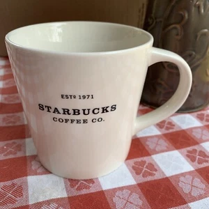 Tazza da caffè Starbucks Est 1971 18 once nuova tazza Cina ossea dal 2010 - Foto 1 di 8
