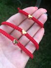 Mom Dad And Baby 👶 gold Heart Red Thread Protection Evil Eye  Bracelets