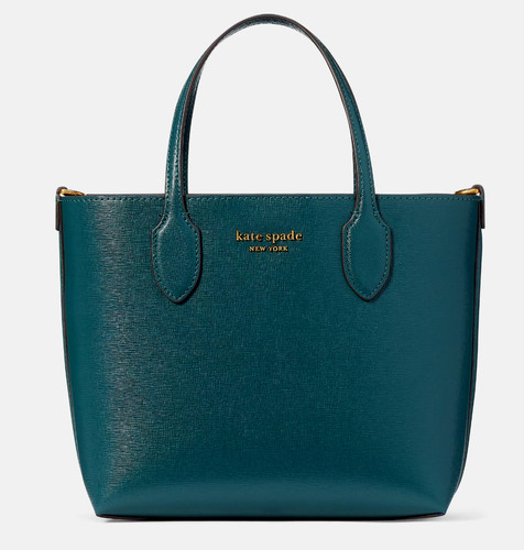 Nuova borsa a tracolla media Kate Spade Bleecker taglia piccola verde artesiano