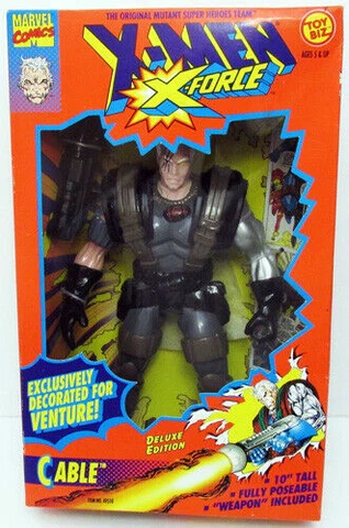 X-Men 10" Cable Venture Store Exclusive Deco ToyBiz Marvel X-Force (Sealed Box) Cover