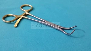 PINZA RIDUZIONE OSSEA MANICO ORO GRADO O.R 5,5" CURVA PACIFICATA AUTOCLAVABILE - Foto 1 di 12