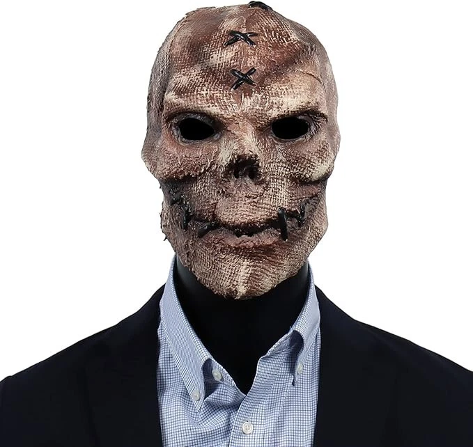 Creepy Full Head Skull Halloween Mask Scary Latex for adult men skeleton party - Image 1 of 4