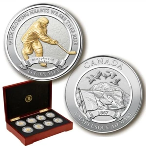 Colección conmemorativa de 8 monedas Bradford Exchange 2018 O Canada - Imagen 1 de 8