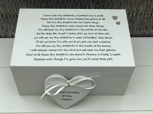 Personalised Memory Box ~ BABY LOSS ~ Any Name ~ Bereavement In Memory Of - Picture 1 of 5