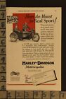 1927 Harley Davidson Sidecar Motorcycle American Tour Photo Vintage Ad  Zf70