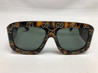 Authentic New Gucci tortoise Square Women's Sunglasses GG0980S Gray  Lens - Image 1 of 4