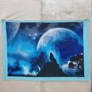 Once In A Blue Moon Unframed Large Cross Stich Embroidery Wall Hanging Decor - Picture 1 of 12