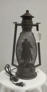 Linterna de mesa eléctrica clásica estilo antiguo vaquero probada - Imagen 1 de 5
