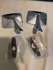 Espejos retrovisores laterales para guardabarros/puerta vista vintage clásico coche cuadrado universal Pai - Imagen 1 de 13
