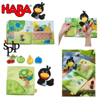 Stoffbuch Der Obstgarten Als Fingerpuppe +1 Jahr HABA Neu - Bild 1 von 2