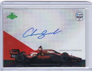 2025 Parkside NTT Indy Car Racing HANDSIGNIERTE AUTOKARTE CHRISTIAN LUNDGAARD - Bild 1 von 2