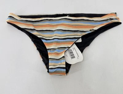 Parte inferior de natación reversible PrAna Gemma para mujer talla pequeña a rayas sostenibles Foto 1 de 4