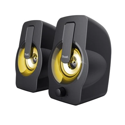 Trust Gemi 2.0-Lautsprecherset mit RGB-LED-Beleuchtung - Schwarz