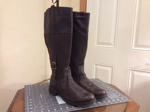 BLONDO AQUAPROTECT 1077-16 "VENTURA" WOMEN'S BROWN LEATHER RIDING BOOTS SIZE 8M - Picture 1 of 10