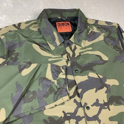 Dixxon Ground Up Customs Windbreaker Jacket 4XL Camouflage Snap Front Workwear - Image 1 of 4