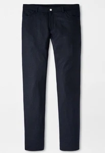 PETER MILLAR Mens Excursionist Flex Alpine Pants Navy Blue Merino Wool Sz 38 NWT - Picture 1 of 6